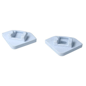 Kit Terminali Tappi di Chiusura In Metallo Con e Senza Foro Colore Bianco Per Profilato Alluminio BAZ1919W