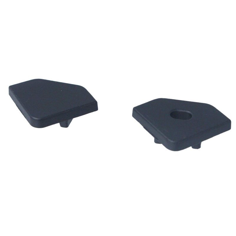 Kit Terminali Tappi di Chiusura In Metallo Con e Senza Foro Colore Nero Per Profilato Alluminio BAZ1919B