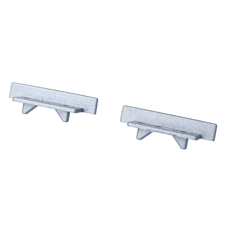 Kit Terminali Tappi di Chiusura In Metallo Con e Senza Foro Per Profilato Alluminio BAZ2507