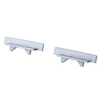 Kit Terminali Tappi di Chiusura In Metallo Con e Senza Foro Per Profilato Alluminio BAZ2507