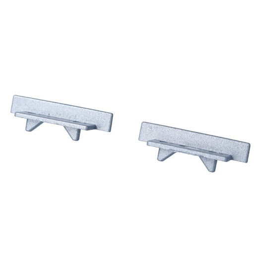 Kit Terminali Tappi di Chiusura In Metallo Con e Senza Foro Per Profilato Alluminio BAZ2507