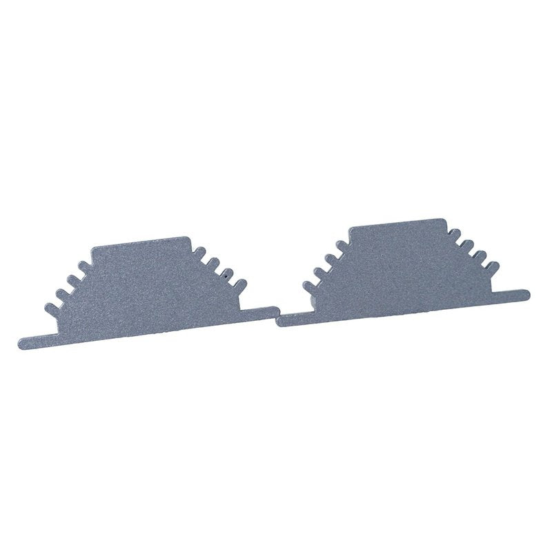 Kit Terminali Tappi di Chiusura In Metallo Per Profilato Alluminio BAZ3010