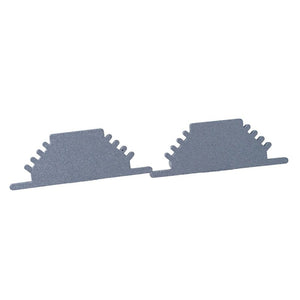 Kit Terminali Tappi di Chiusura In Metallo Per Profilato Alluminio BAZ3010