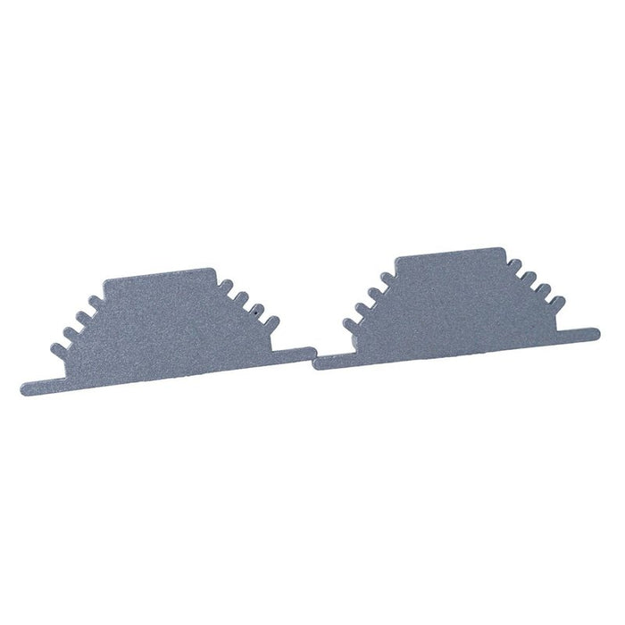 Kit Terminali Tappi di Chiusura In Metallo Per Profilato Alluminio BAZ3010