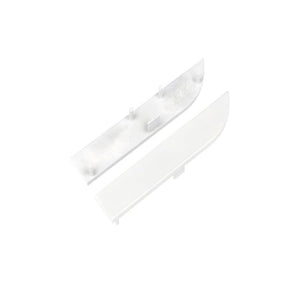 Kit Terminali Tappi di Chiusura In Plastica Bianco Per Profilato Alluminio Battiscopa BAZ8014M3