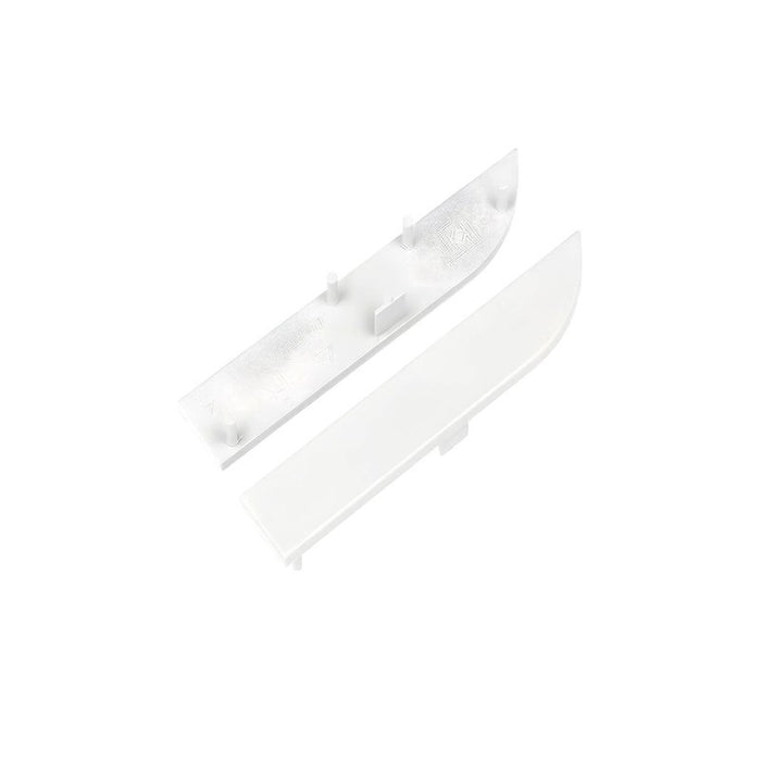 Kit Terminali Tappi di Chiusura In Plastica Bianco Per Profilato Alluminio Battiscopa BAZ8014M3