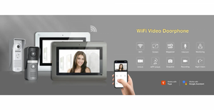Kit Videocitofono 2 Fili familiare Monitor 7 pollici Grey wifi smart app Tuya