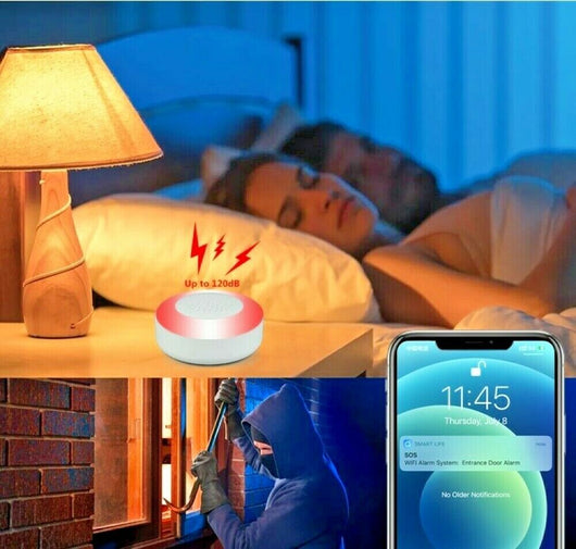 Kit antifurto allarme wifi smart home compatibile con Alexa e Google Assistant