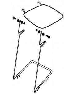 Kit completo Pedale + Anello + Aste per bidone carrellato 240 litri