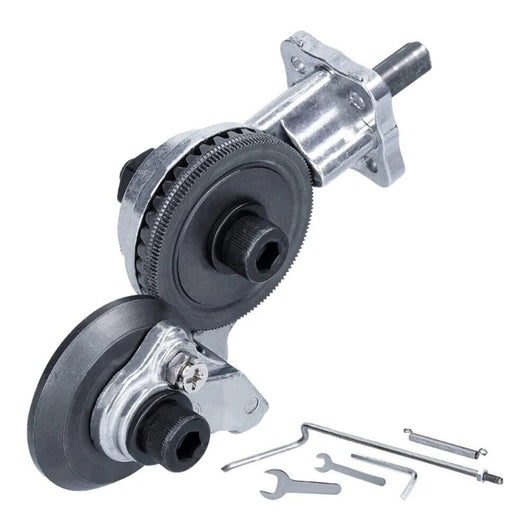 Kit conversione da trapano avvitatore a cesoia taglia lamiera taglierina metallo