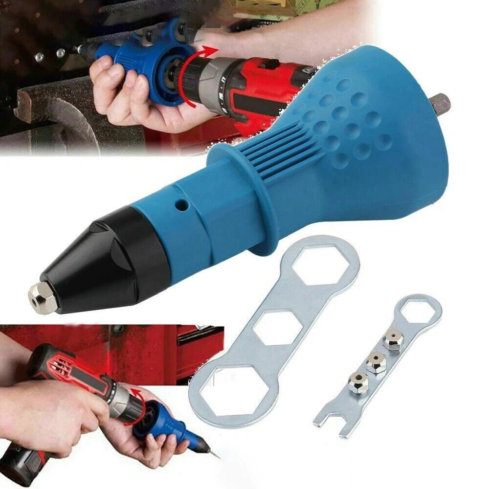 Kit conversione da trapano avvitatore a rivettatrice testine da 2.4 3.2 4.0 4.8
