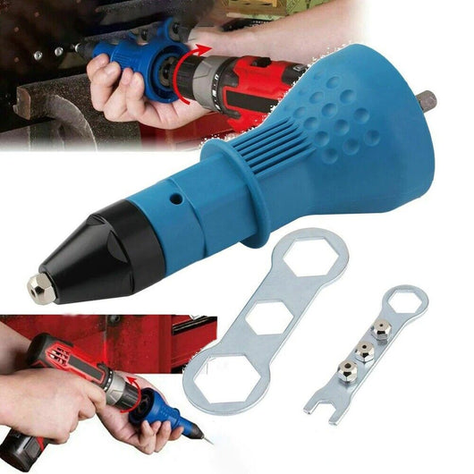 Kit conversione da trapano avvitatore a rivettatrice testine da 2.4 3.2 4.0 4.8