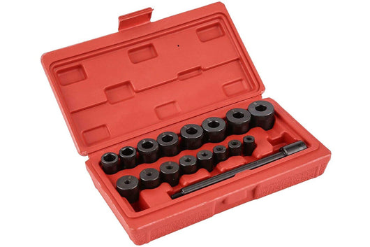 Kit da 17 utensili per allineamento e centraggio frizione auto universali centra