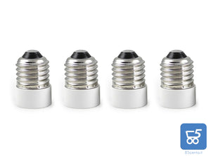 Kit da 4 Adattatore per Lampadina Riduzione da E27 a E14 Portalampada EXTRASTAR