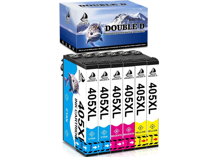 Kit da  6 Cartucce per Epson 405 XL per Epson Workforce Pro WF-4820DTWF WF-7830DWF WF-3820 WF-7840DTWF WF-4830DTWF WF-4820DWF WF-3825DWF WF-4825DWF WF-7835DTWF Giallo Ciano Magenta