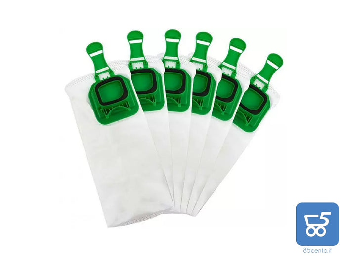 Kit da 6 Pezzi Sacchetti in Microfibra compatibili per Folletto VK140 e VK150