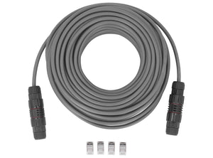 Kit di Riparazione Prolunga Cavo 75FT Estensione Rame Impermeabile Fino a 150ft per Uso Esterno Sistema Starlink e 4 Terminali Ethernet