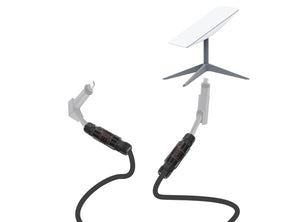 Kit di Riparazione Prolunga Cavo 75FT Estensione Rame Impermeabile Fino a 150ft per Uso Esterno Sistema Starlink e 4 Terminali Ethernet