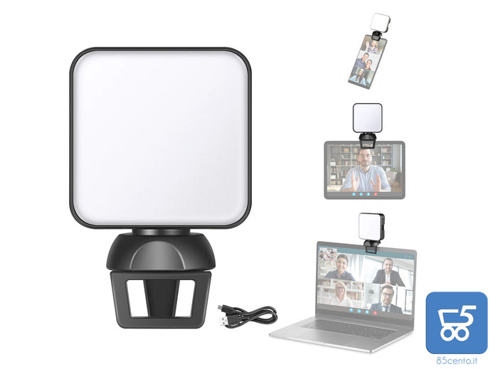 Kit di illuminazione per videoconferenza Neewer per telefono Laptop iPad illuminazione Zoom per Laptop Mini luce Video USB per videoconferenza