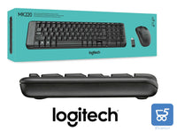 Kit professionale Mouse Tastiera Logitech MK220 senza fili Wireless PC MAC WINDOWS NVR
