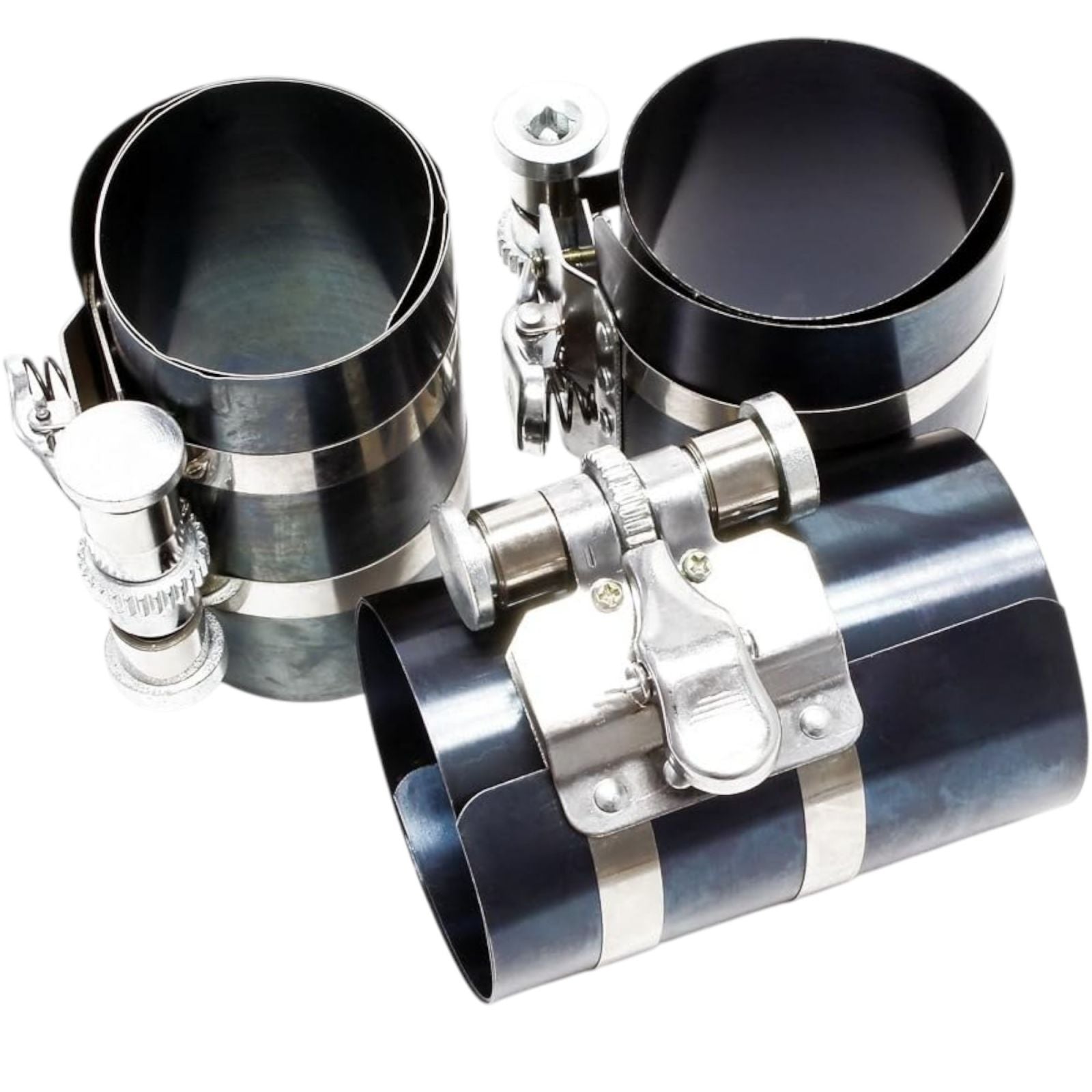 Kit pulizia sede fasce pistoni, Kit comprimi fasce elastiche, pinza per fasce