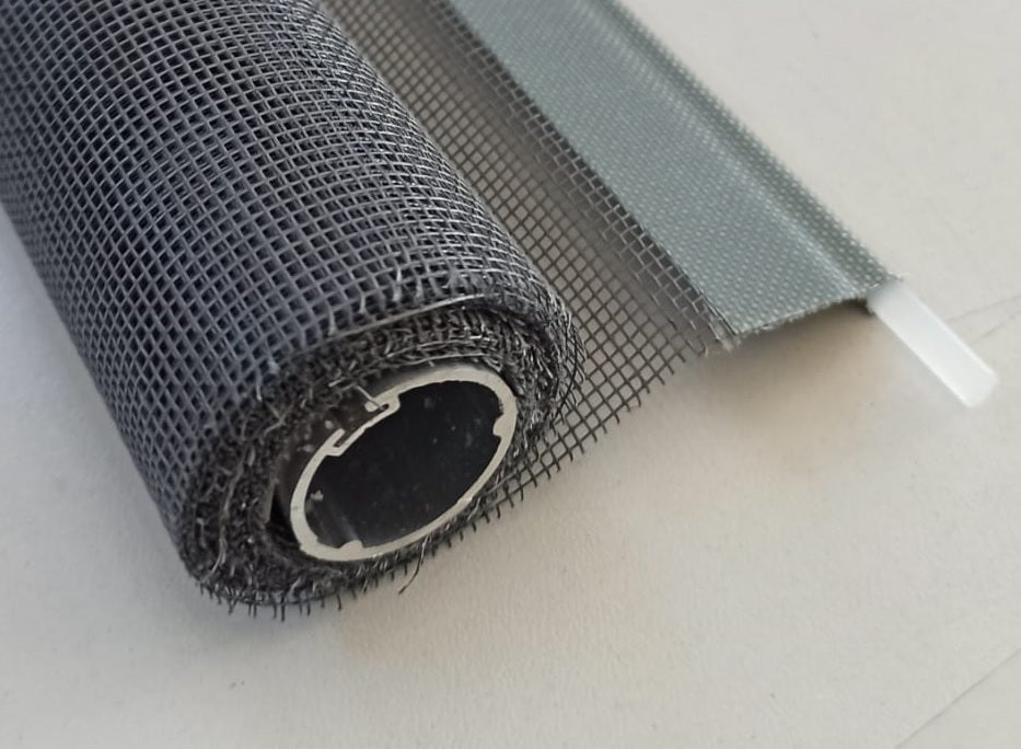 Rete zanzariere Laterale ricambio in Kit 160 x 250 universale con tasca e rullo avvolgitore porte e finestre