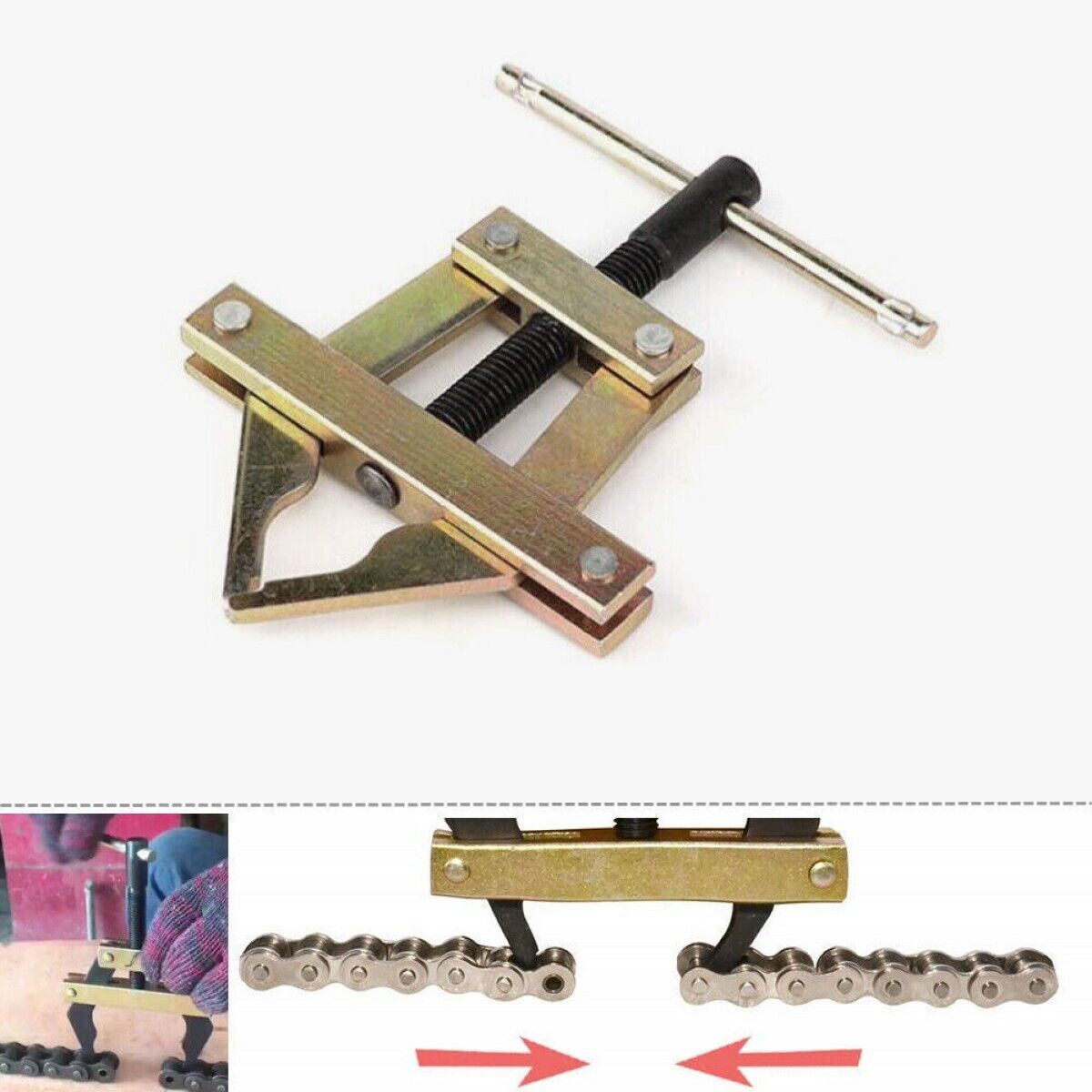 Kit riparazione smontaggio catene per bici biciclette e moto a catena 07470