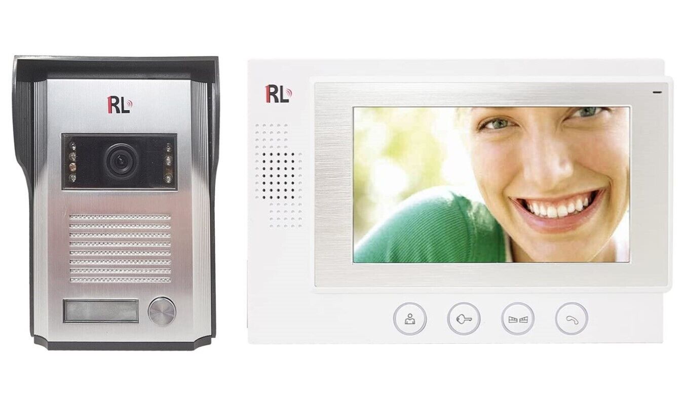 Kit videocitofono monofamiliare monitor 7'' TFT telecamera IR apriporta RL06M