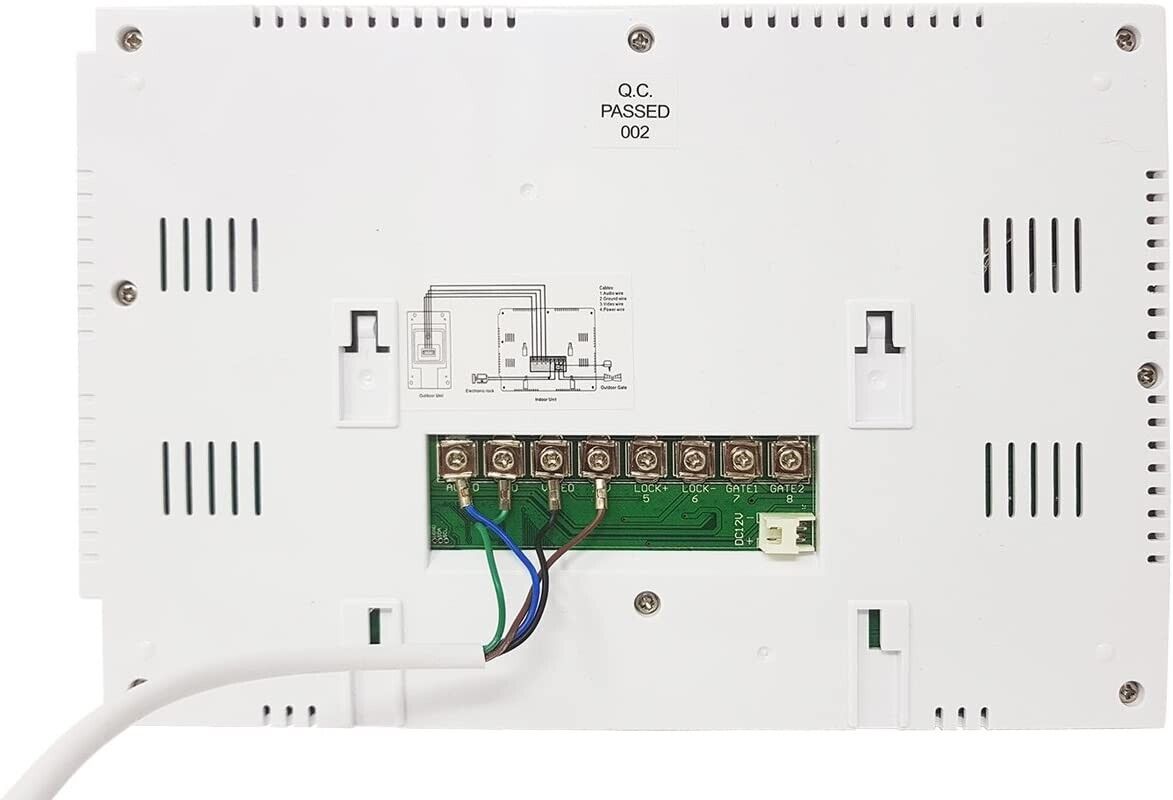 Kit videocitofono monofamiliare monitor 7'' TFT telecamera IR apriporta RL06M