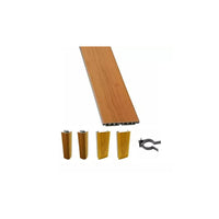 Zoccolo Per Cucina Battiscopa Set Da 2 Pezzi Da 2 Metri E 1 Pezzo Da 1 Metro Altezza 15 Cm Con Kit Unione Noce Chiaro