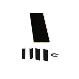 Zoccolo Per Cucina Battiscopa Set Da 2 Pezzi Da 2 Metri E 1 Pezzo Da 1 Metro Altezza 10 Cm Con Kit Unione Nero