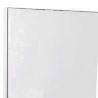 kleankin Mobiletto Pensile Bagno 60 x 10 x 48cm, con Specchio e 3 Ripiani, Armadietto a Parete in MDF Bianco