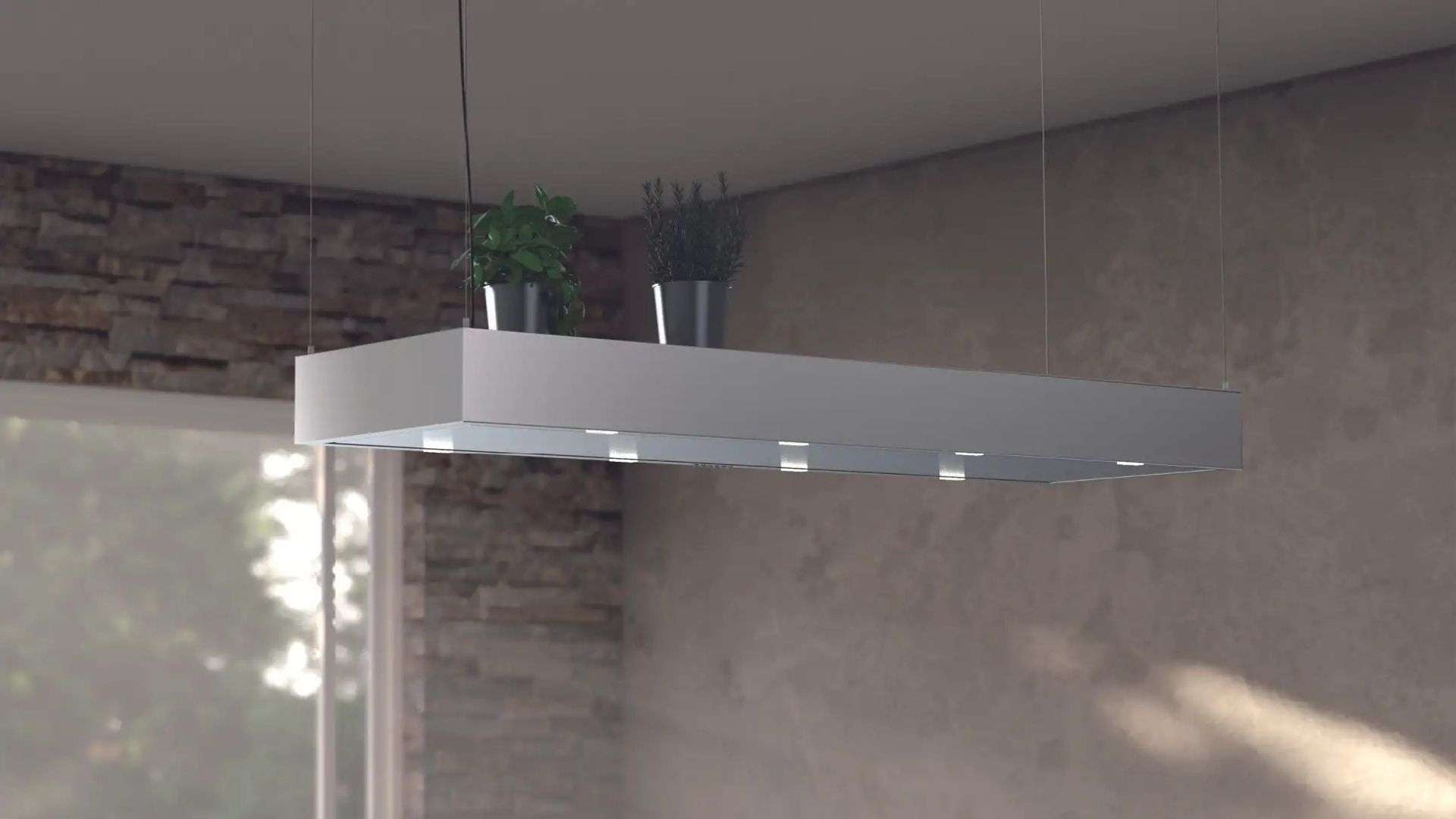 CAPPA MENSOLA ISOLA cm 116X54 - Inox - 900 m3/h