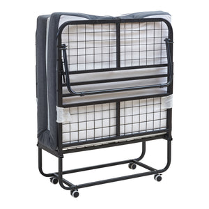 Letto Pieghevole Borjavle con Materasso in Schiuma a Memoria 90x200 cm Brandina Singola con Rotelle [en.casa]