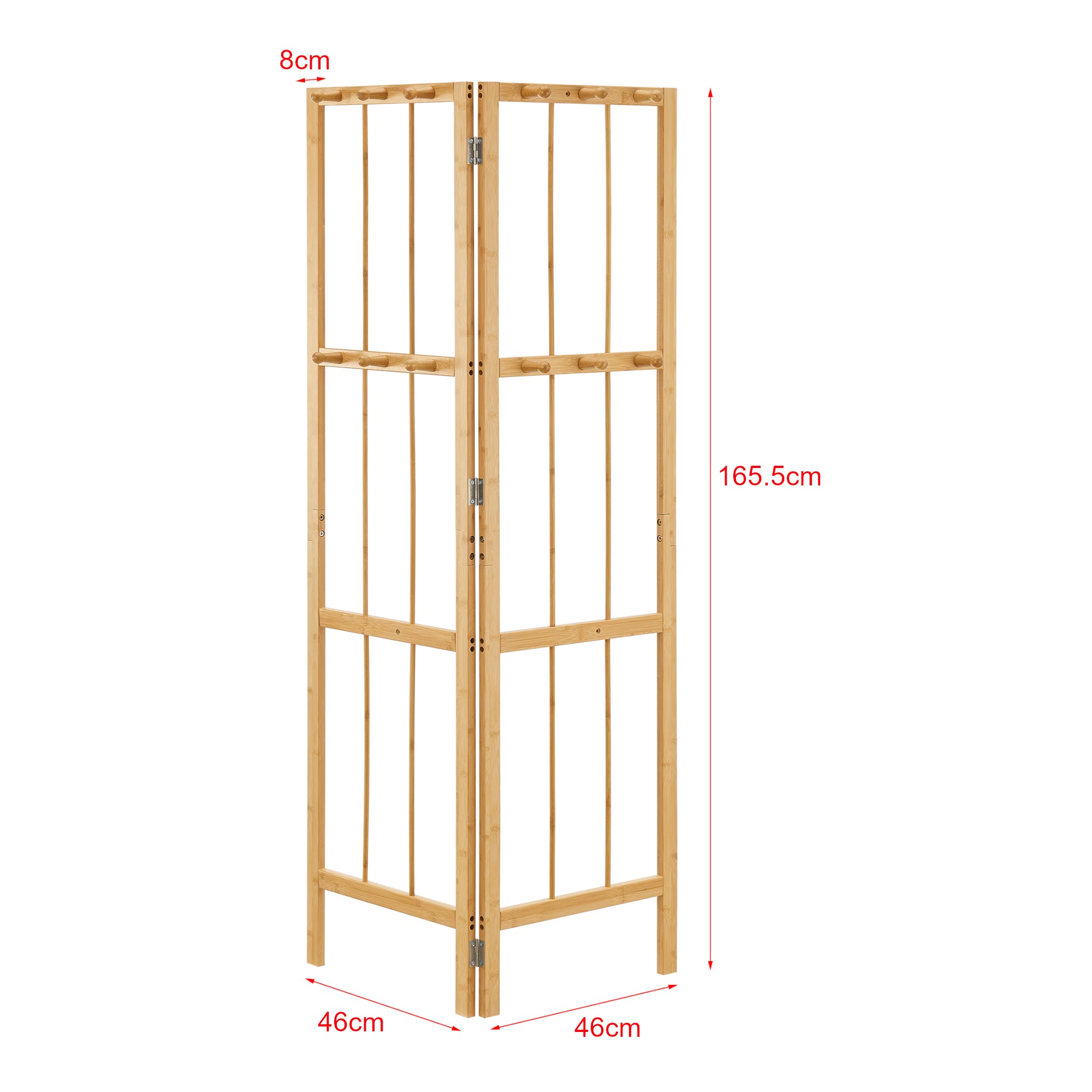 Appendiabiti Angolare Hyllestad - Bambù Naturale [en.casa]