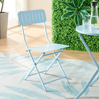 Set Sande di 2 Sedie Pieghevoli - Azzurro [en.casa]