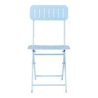 Set Sande di 2 Sedie Pieghevoli - Azzurro [en.casa]