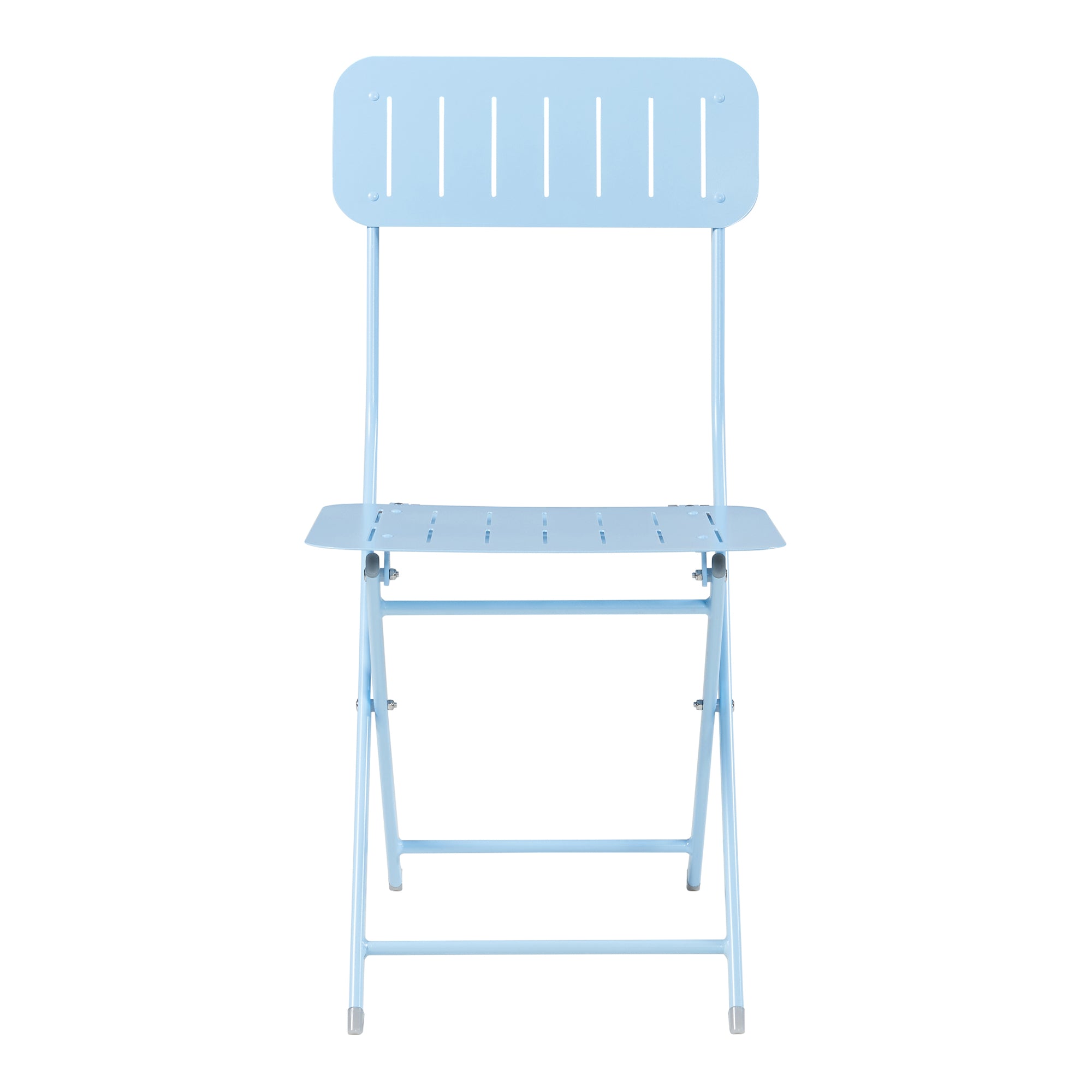 Set Sande di 2 Sedie Pieghevoli - Azzurro [en.casa]