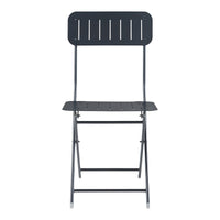 Set Sande di 2 Sedie Pieghevoli - Nero [en.casa]