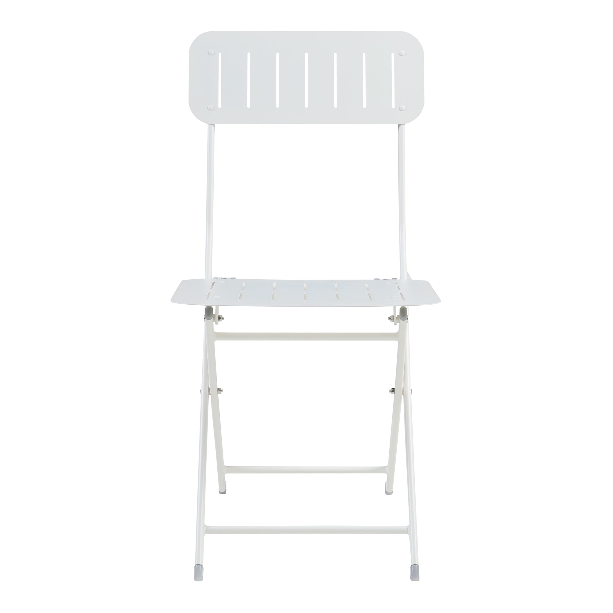 Set Sande di 2 Sedie Pieghevoli - Bianco [en.casa]