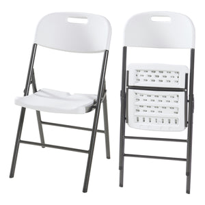 Set Ljusnarsberg di 2 Sedie Pieghevoli - Bianco [en.casa]