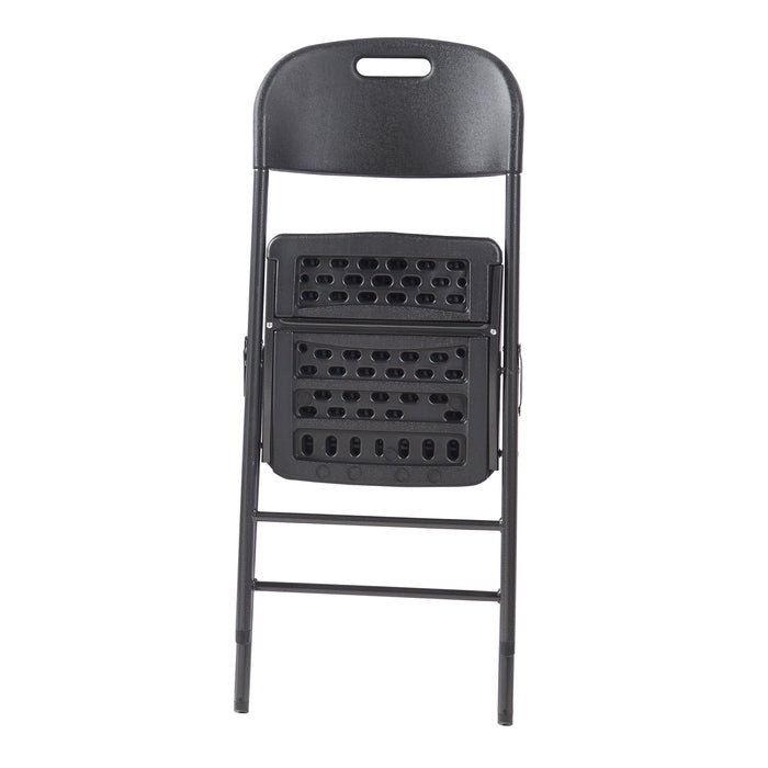 Set Ljusnarsberg di 2 Sedie Pieghevoli - Nero [en.casa]