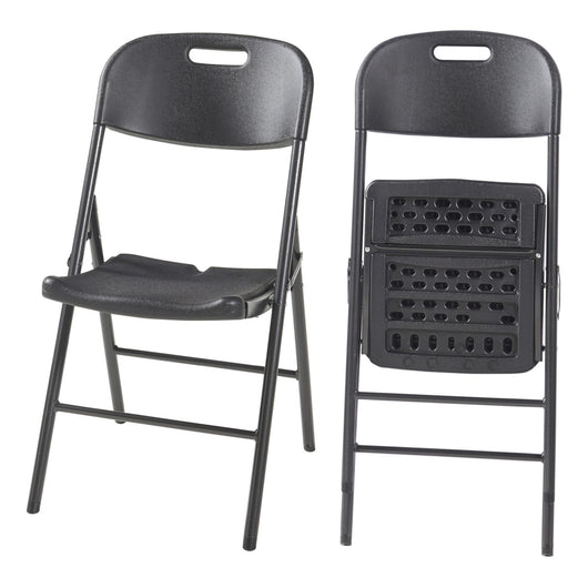 Set Ljusnarsberg di 2 Sedie Pieghevoli - Nero [en.casa]