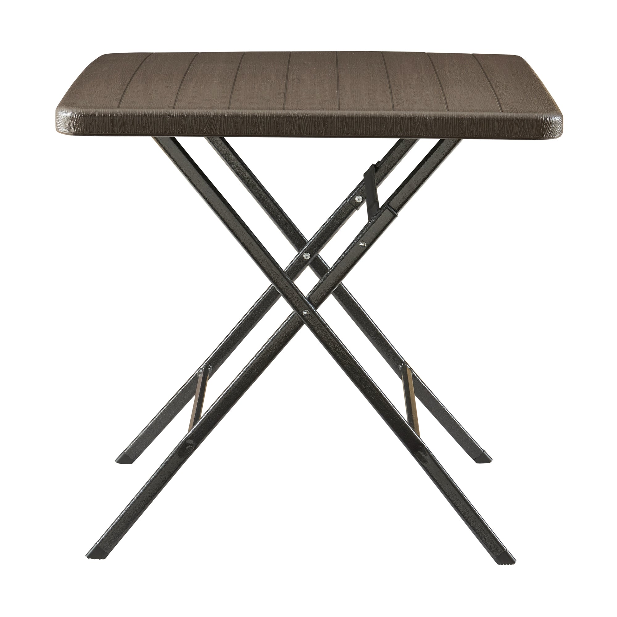 Tavolo da Picnic Lillestrøm Pieghevole 78 x 78 x 74 cm Marrone Effetto Legno pro.tec