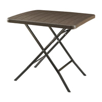Tavolo da Picnic Lillestrøm Pieghevole 78 x 78 x 74 cm Marrone Effetto Legno pro.tec