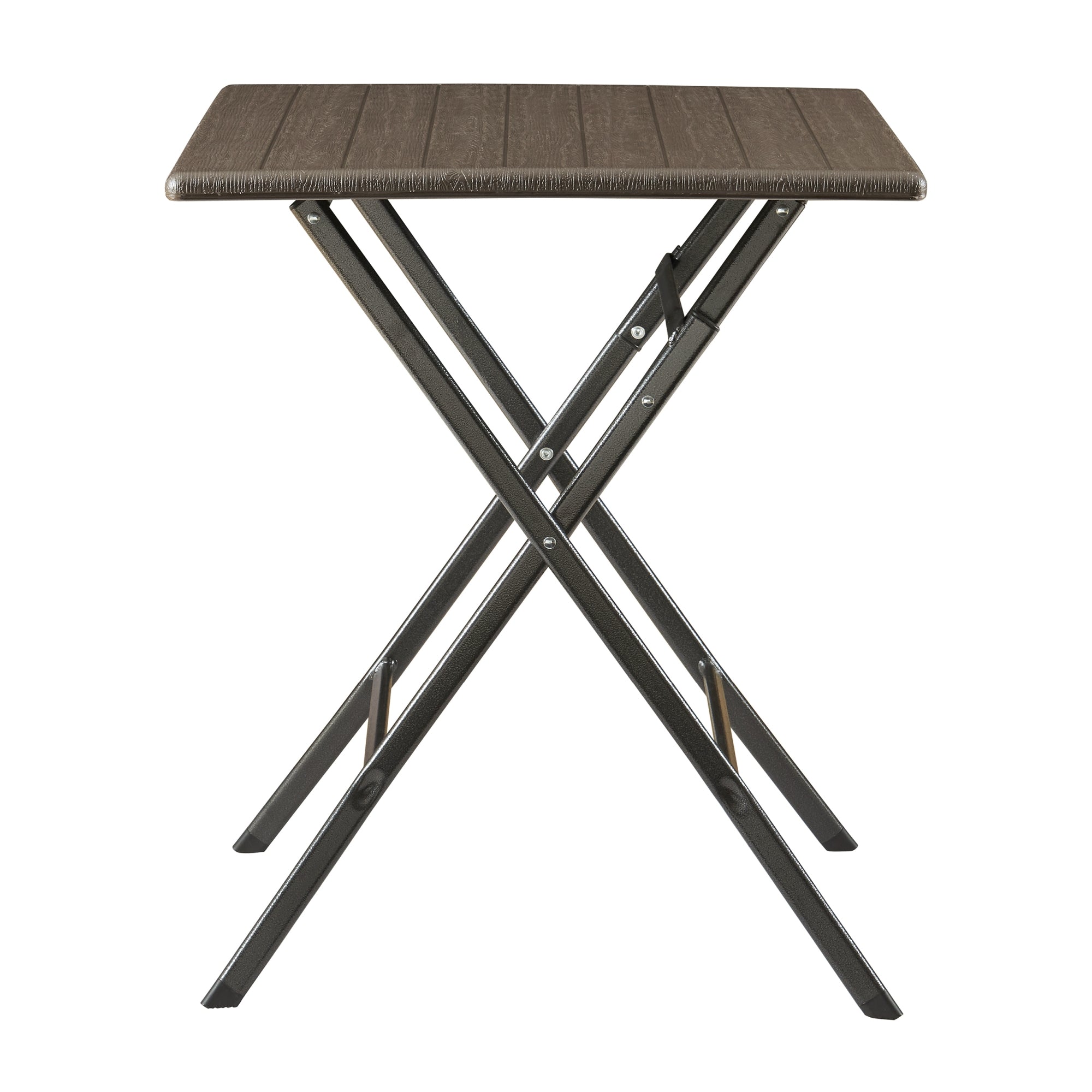Tavolo da Picnic Lillestrøm Pieghevole 61,5 x 61,5 x 73 cm Marrone Effetto Legno pro.tec