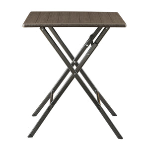 Tavolo da Picnic Lillestrøm Pieghevole 61,5 x 61,5 x 73 cm Marrone Effetto Legno pro.tec