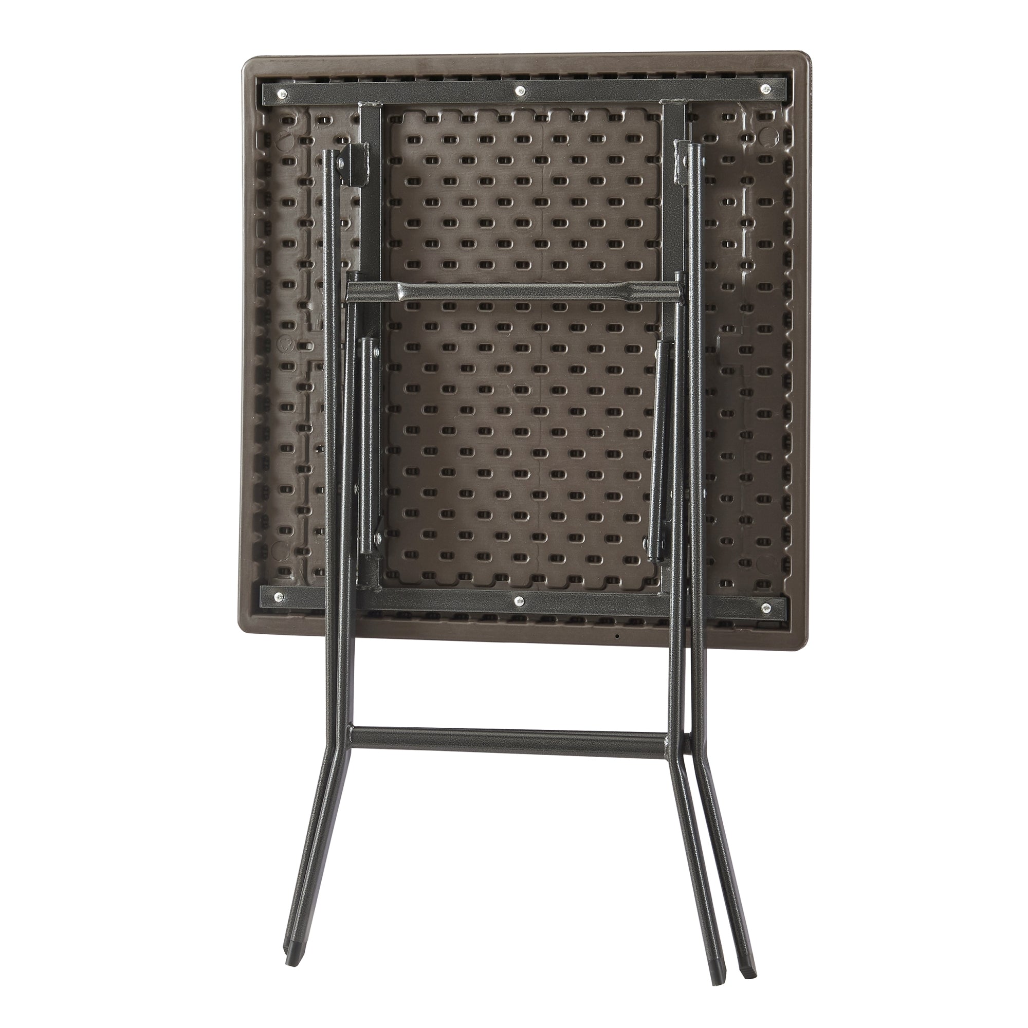 Tavolo da Picnic Lillestrøm Pieghevole 61,5 x 61,5 x 73 cm Marrone Effetto Legno pro.tec