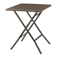 Tavolo da Picnic Lillestrøm Pieghevole 61,5 x 61,5 x 73 cm Marrone Effetto Legno pro.tec