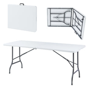 Tavolo Pieghevole Ljusnarsberg da Picnic - Bianco [en.casa]